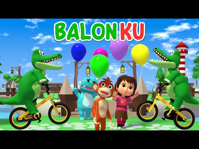 Balonku 🎈💚🎈 Lagu Anak Indonesia Balita class=