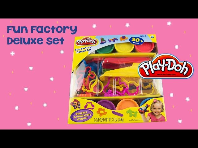 Play-Doh Fun Factory Super Set 30+ Pieces Crafts Toy Kids Play-Doh Set Read