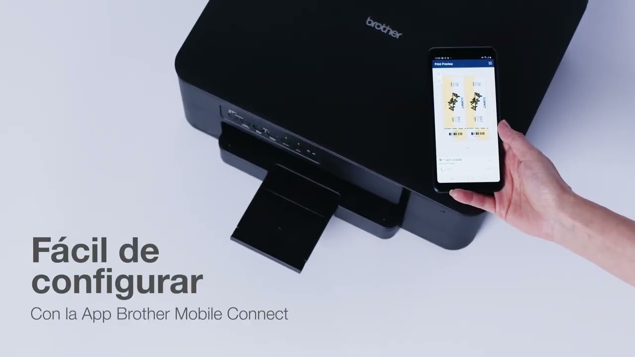 Brother-Product tour DCP-J1260W. Impresora multifunción de tinta con WiFi y conexión móvil.