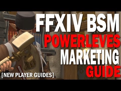 FFXIV Blacksmith Power Leveling and Marketing Guide | Getting Started Crafting