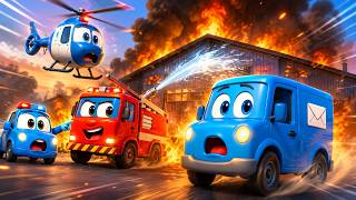 Warehouse SMOKE Surprise! The Vehicle Team Starts a Big Clean-Up Challenge 🚒 | Vehicles Animation