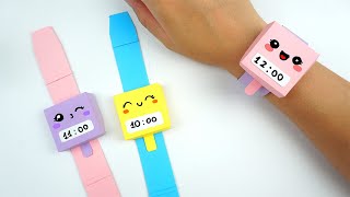 Uhr basteln - armbanduhr selber machen - basteln mit papier | DIY Bastelideen