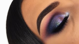 DUO CHROME PURPLE GREEN GALAXY LOOK | MAKEUP TUTORIAL