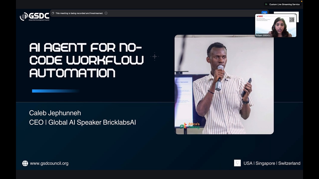 GDSC - AI agents for No Code Workflow Automation - YouTube