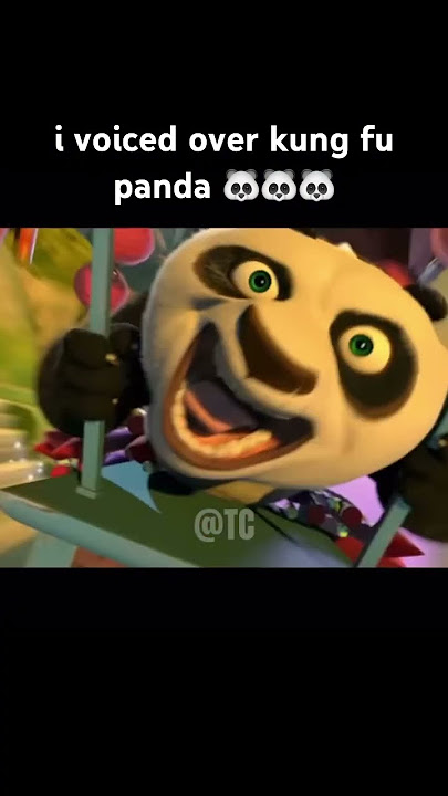 i voiced over kung fu panda