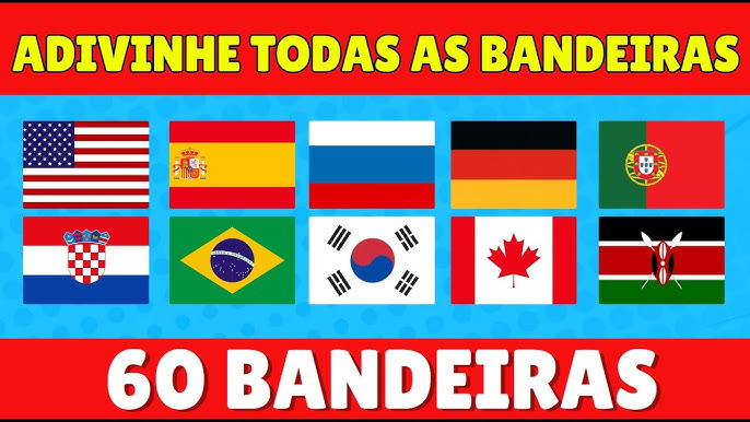 Você consegui acertar essas bandeiras de países (difícil)