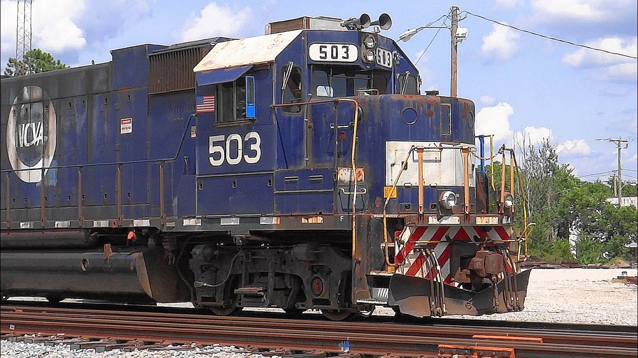 North Carolina and Virginia Railroad Ahoskie Station & Slab Train YouTube