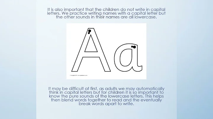 Parent video - How we teach phonics in Nursery