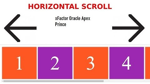 Horizontal scrollbar in oracle apex interactive report-19.x-20.x