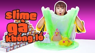 LÀM SLIME GIA ĐÌNH GÀ MARINE BOY KHỔNG LỒ | SLIME CHALLENGE