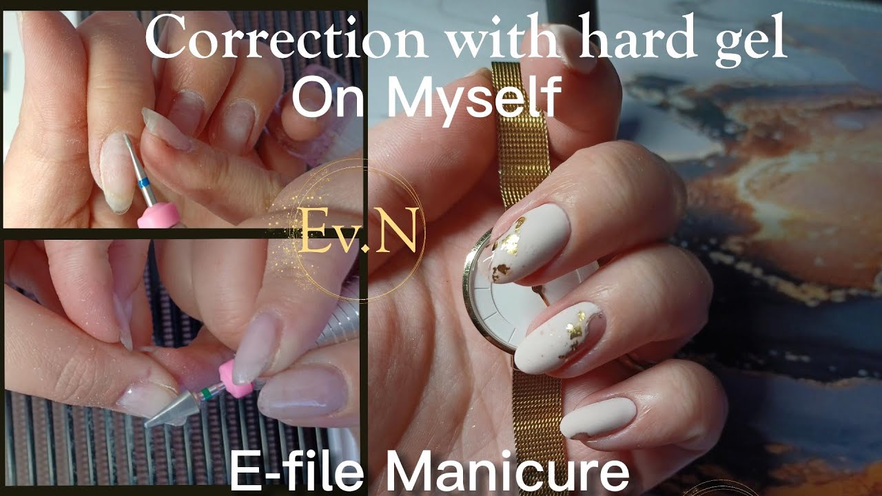 Step by Step Builder gel correction / Machine manicure YouTube