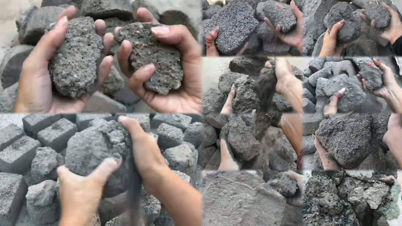 Asmr Edits nonstop charcoal crunchy texture floor dry crumbling satisfied sound Eshal Edits