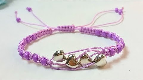 How to Make Macrame Bracelet Square knot with Seed Beads |Macrame Bracelet Tutorial for Beginners