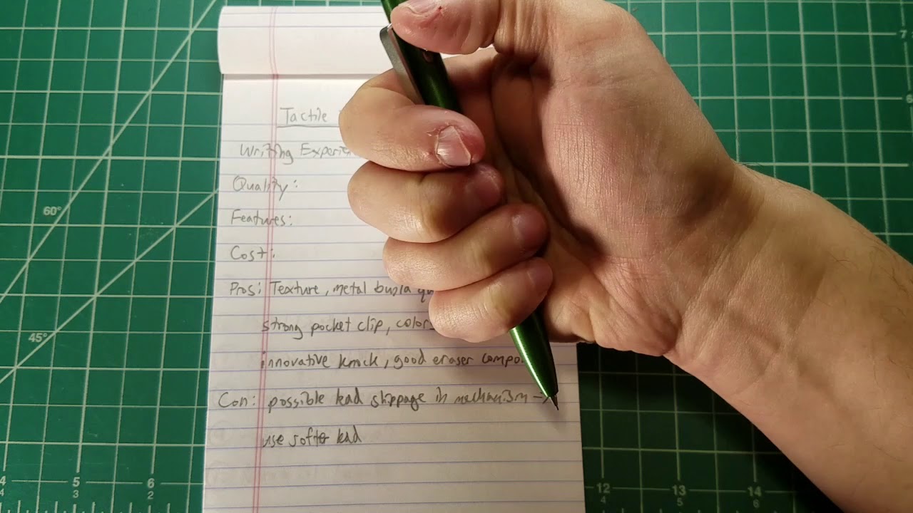 Tactile Turn Mechanical Pencil Review YouTube