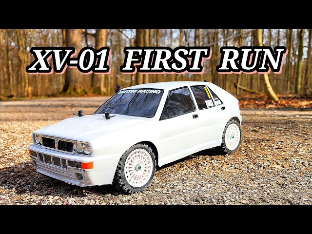 Tamiya XV-01 Lancia Delta First Run - YouTube