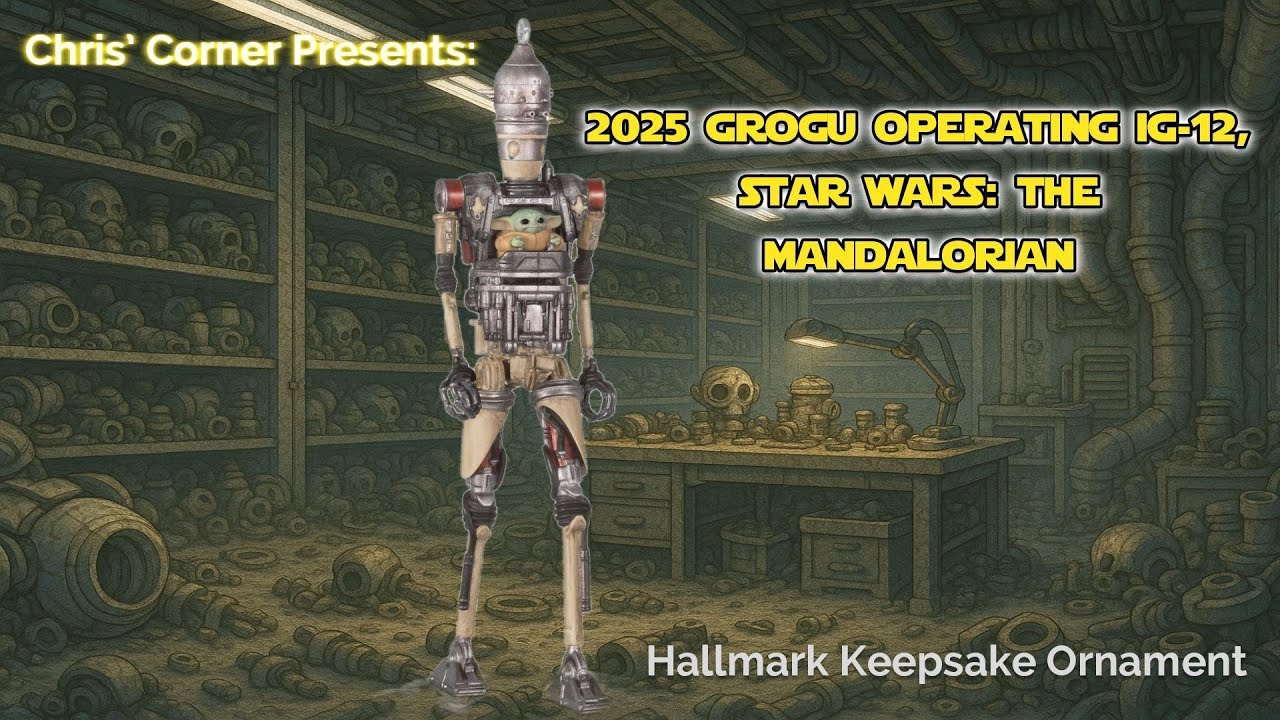 2025 Grogu Operating IG-12 | Star Wars: The Mandalorian Hallmark Keepsake Ornament Review & Unboxing