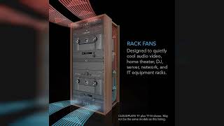 Overview: AC Infinity CLOUDPLATE T2, Rack Mount Fan 1U, Top Exhaust Airflow, for Cooling AV, Hom...