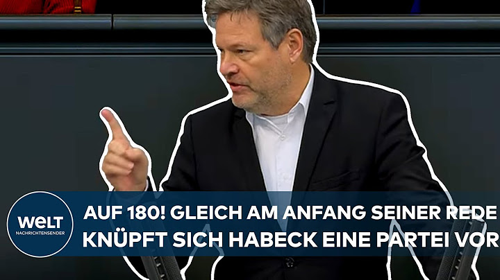 HABECK: "Politisch blind!" Gleich am Anfang seiner Rede gibt es die volle Breitseite für die AfD