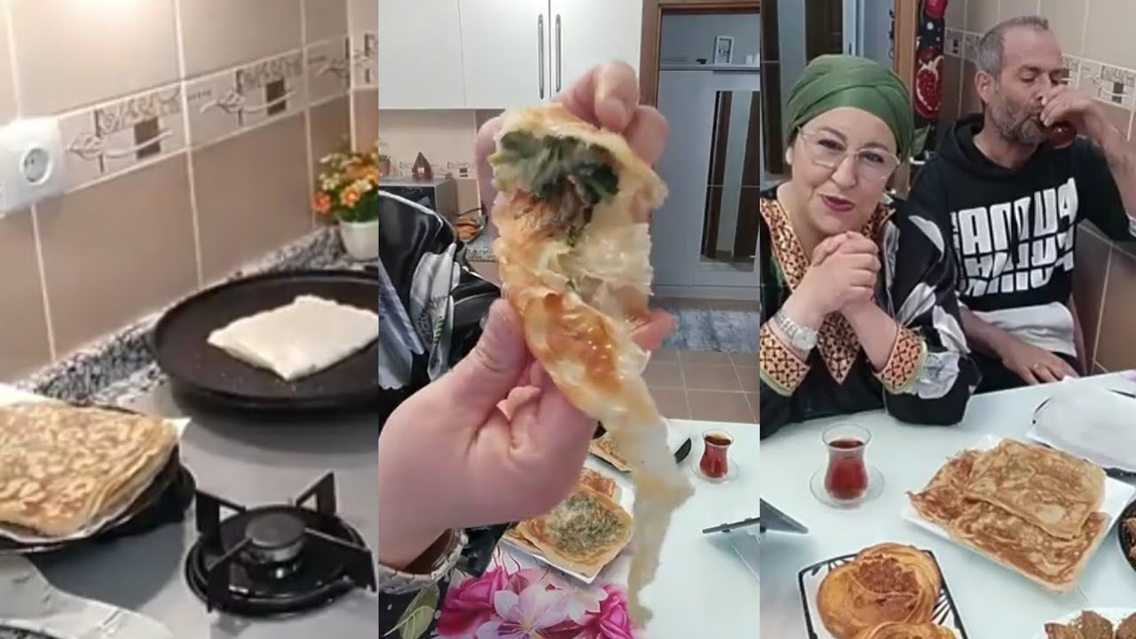 محاجب تركيا بسبانخو الجبن مع  سيدة نزيهة جزائرية مقيمة في تركيا بنة عظيمة