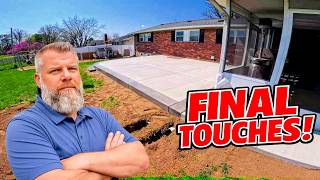 Staining the Borders & Fixing Our Tracks | Patio Job Continues