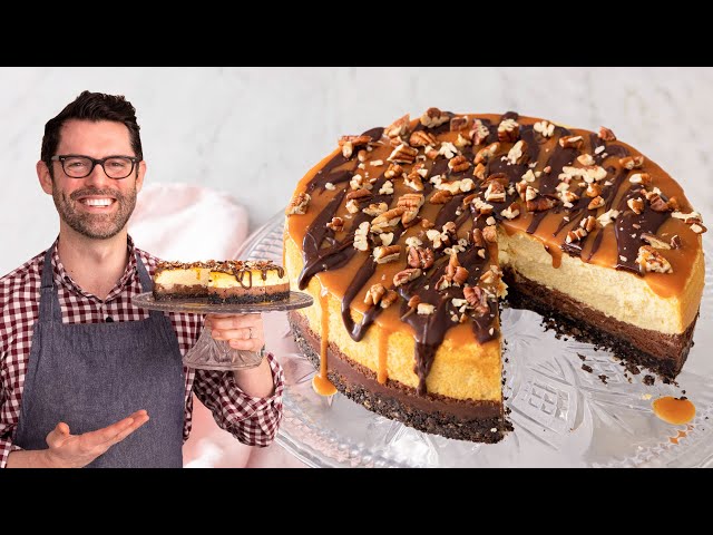 Decadent Turtle Cheesecake Recipe class=