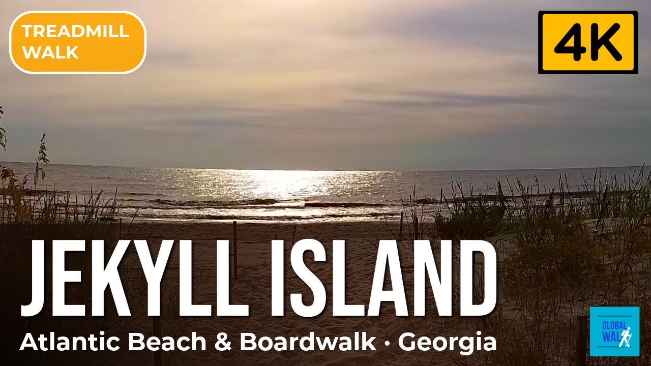 Jekyll Island 4K — Beach Boardwalk & Atlantic Coast, Georgia