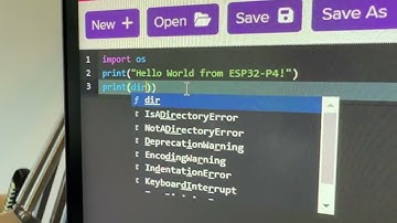 ESP32-P4 booting up and running CircuitPython 🚀🐍