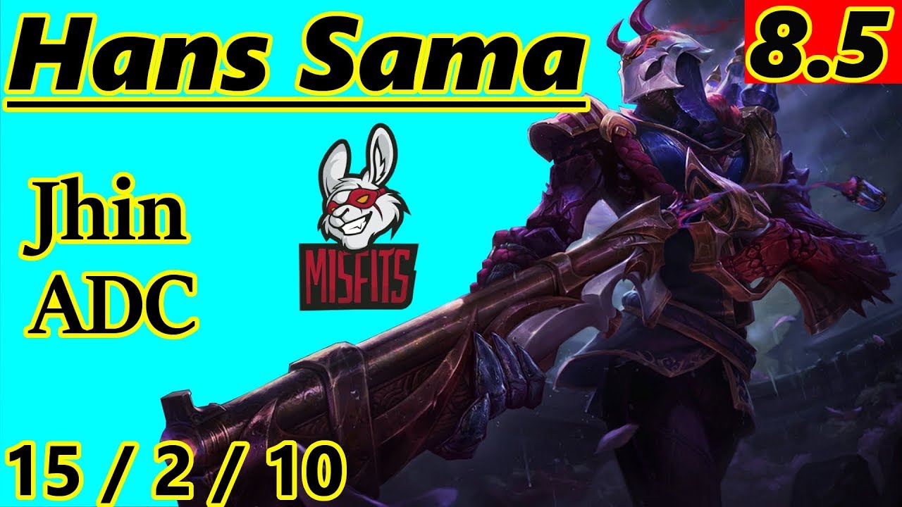 Hans Sama as Jhin ADC - S8 Patch 8.5 - RANK 7 EUW Challenger - Full Gameplay
