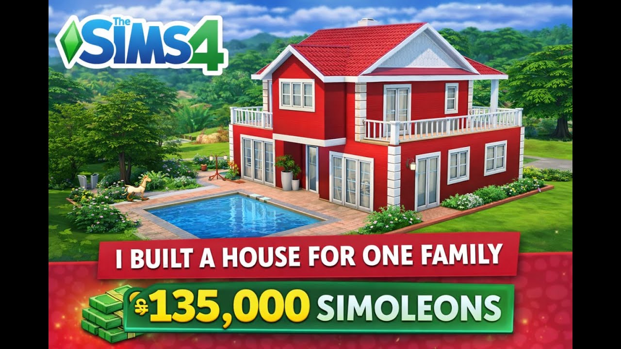 I Built a Family House for §135,000 in The Sims 4 | Interior Design