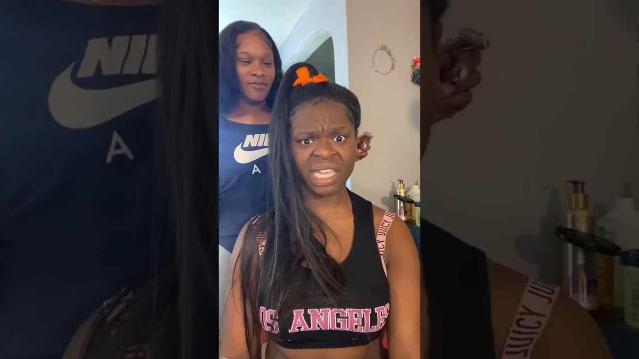 Scar Lip Wants Slick Ponytail See What She Got 