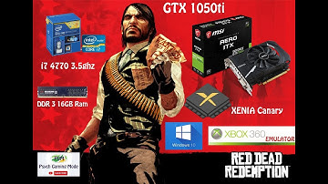Red Dead Redemption Play on XboX 360 Emulator Xenia Canary GTX 1050 Ti  i7 4770 3.5 ghz Part 26