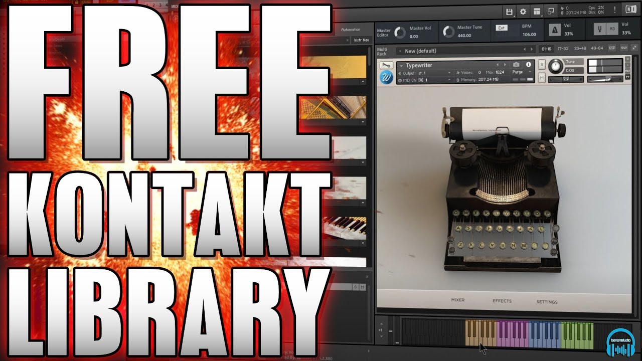 FREE KONTAKT LIBRARY | WAVESFACTORY Typewriter
