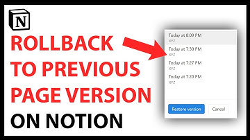 How to Roll Back to a Previous Page Version in Notion
