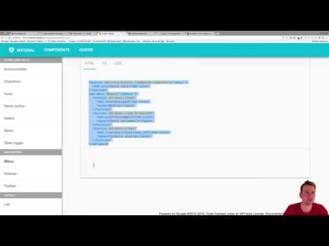 Adding a menu to the toptoolbar and fixing a small error