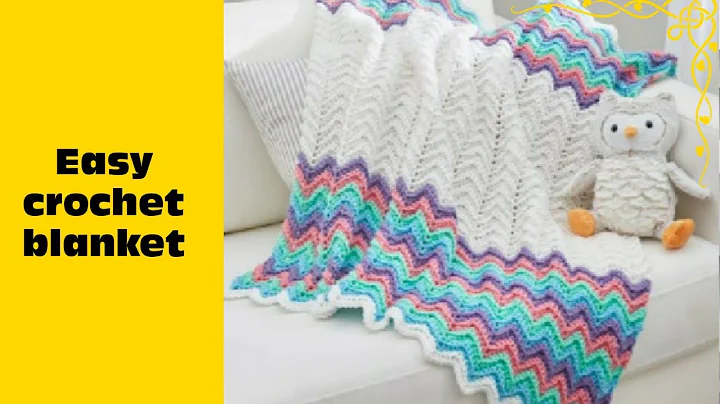 Learn How to Crochet an Easy Rippling Rickrack Rainbow Blanket