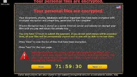 .CTB2 Ransomware CTB-Locker / Critroni - Removal