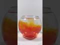 Orange &amp; Red Ink in Water | Satisfying Color Diffusion ASMR 🍊 #shorts #satisfying #asmr #experiment