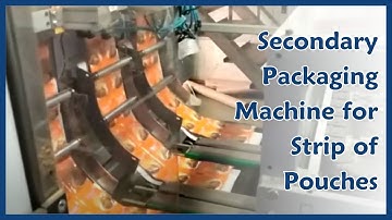 Strip Packaging: Secondary Packaging Machine for Strip of Pouches