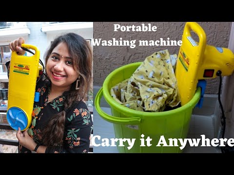 Smallest Washing Machine, Bucket Washing Machine , Carry & Use Anywhere | Made in India