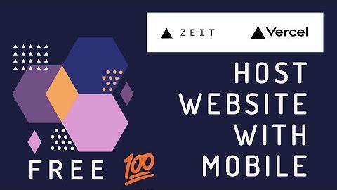 Host your Website on Zeit ( Free 💯)
