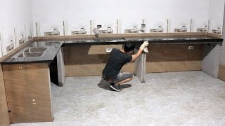 How To Install Granite Kitchen Countertop - Construction Traditional