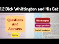 8th Std - English - Chapter 1.2 Dick Whittington and his cat questions answers in hindi - Class 8th