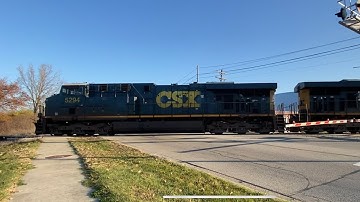 CSX #5294 (K5LA Horn) Leads Heavy L302-01 Westward on 11/02/22