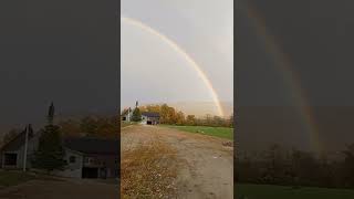 Double Rainbow Manchester VT Columbus Day 2022