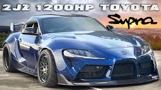 1200 HP in the new 2JZ Toyota Supra!  10 months long project in A SINGLE VIDEO!