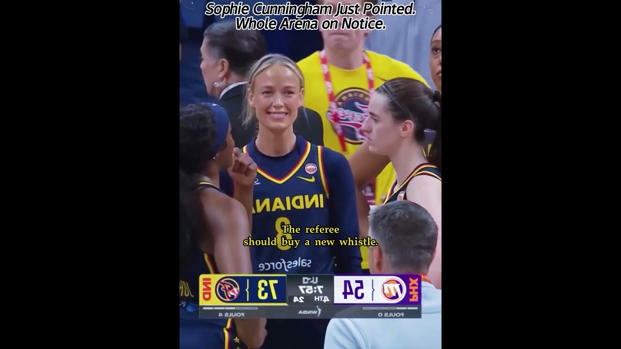⁣Nobody expected Sophie’s one gesture to become iconic…#sophiecunningham#WNBA#indianafever