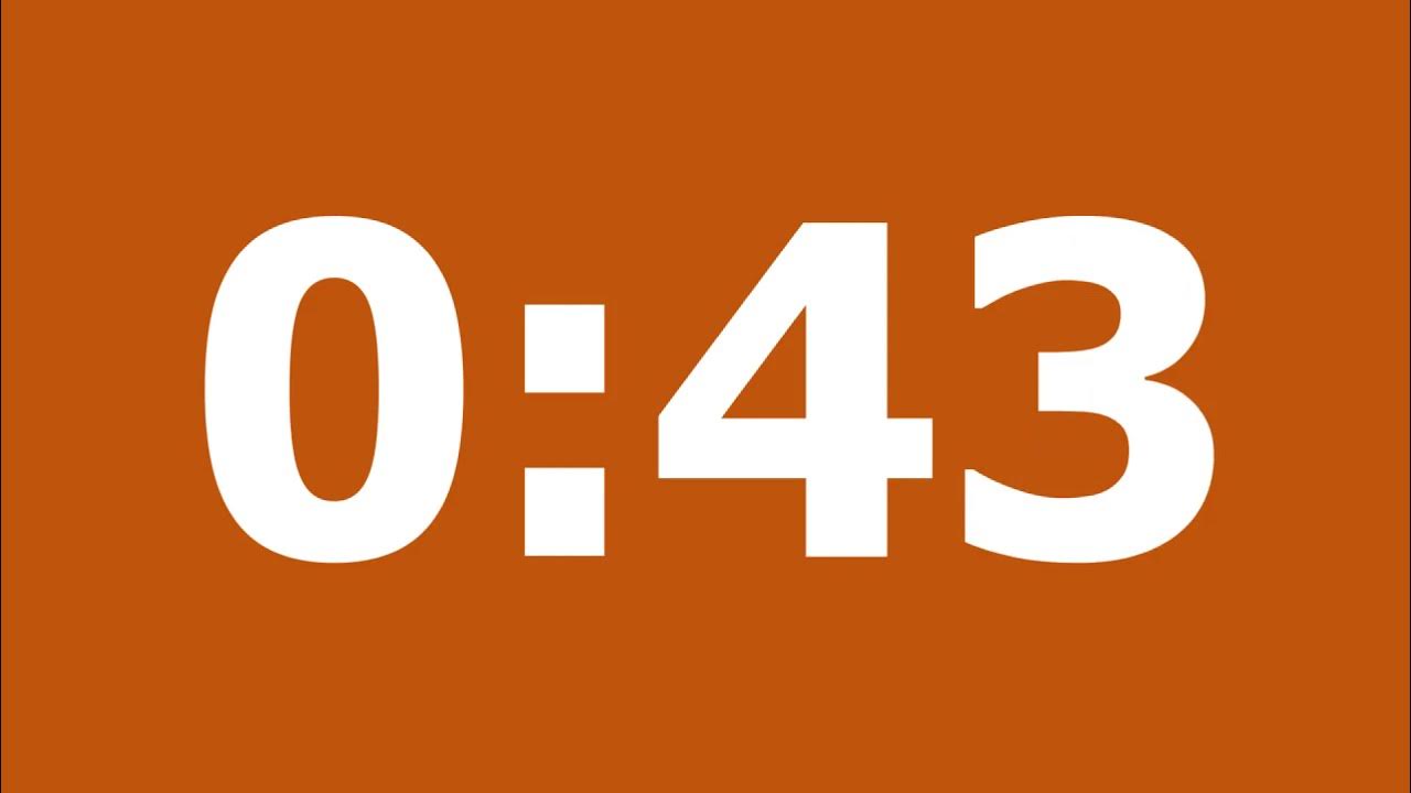 1 Minute Timer With Alarm At The End 1-MINUTE TIMER WITH SOUND AND ALARM AT THE END - YouTube