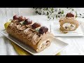 栗がごろごろ！モンブランロールケーキのレシピ 作り方