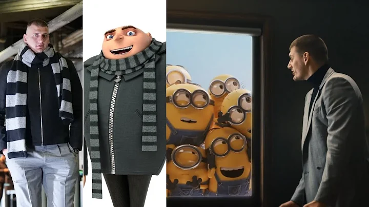 Nikola Jokic in Despicable Me 4 trailer and arrives to game dressed up as Gru 😂 - DayDayNews