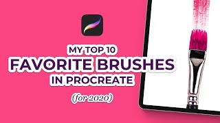 My Top 10 Favorite Brushes In Procreate (2020) (#Shorts)